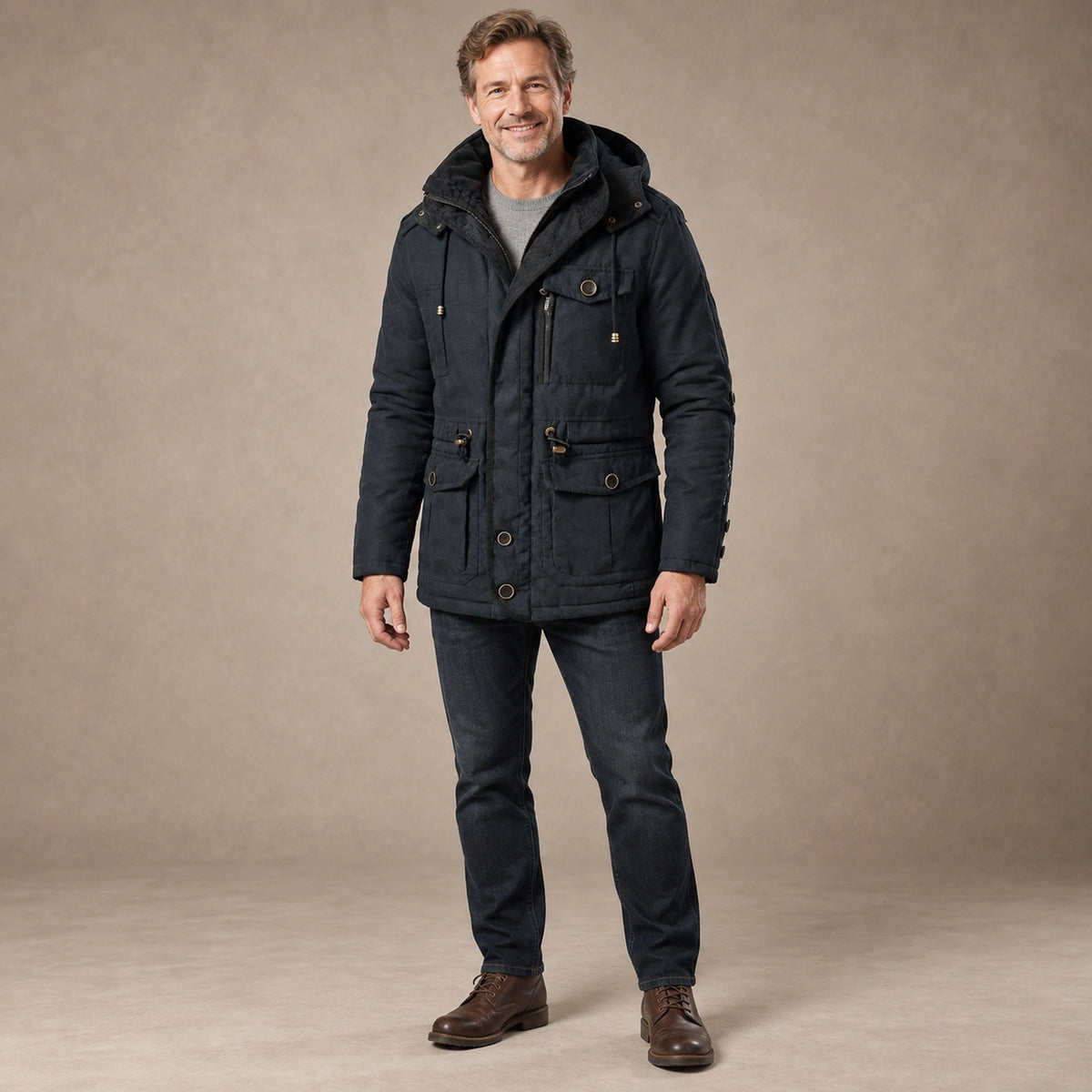 parka coat — Women s Hooded Winter Parka Carlos Black