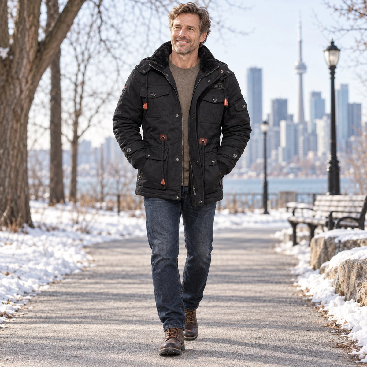 parka coat — Immanuel Black 2 — view 7