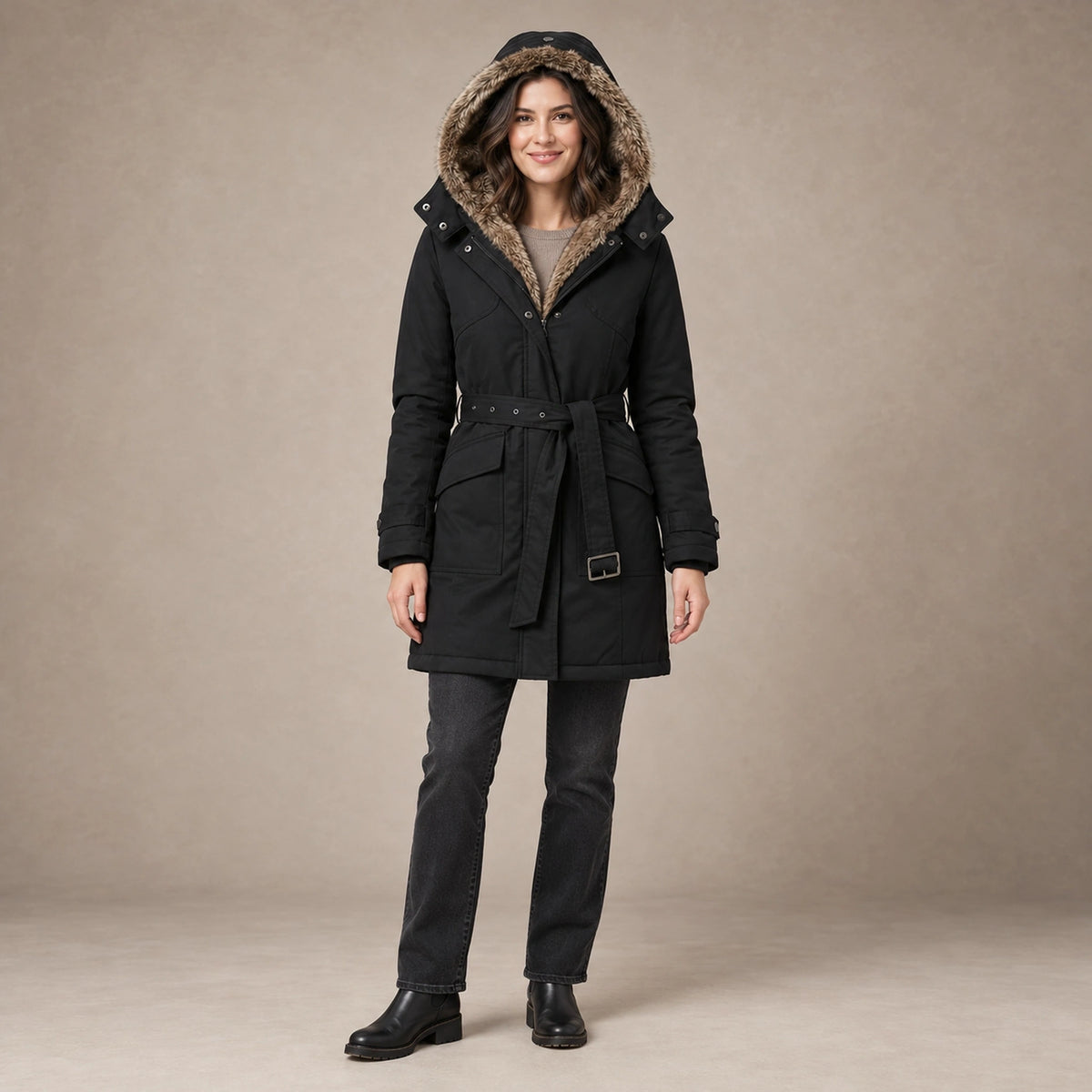parka coat — Belinda Black