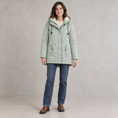 parka coat — Aurora Mint Green front — view 4
