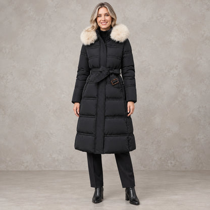 parka coat — Victoria Black front — view 3