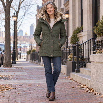 parka coat — Henrietta Olive Green 1 — view 9