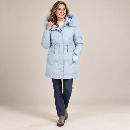 parka coat — Lana Light Blue alternate angle — view 7