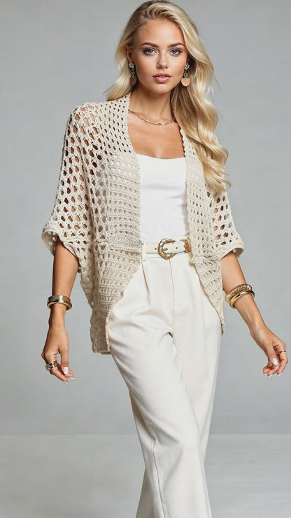 Emma | Lightweight Relaxed Cardigan – Effortless Summer Elegance