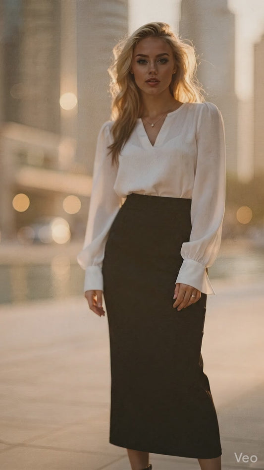 Isabella | Womens Elegant Slim Summer Midi Skirt
