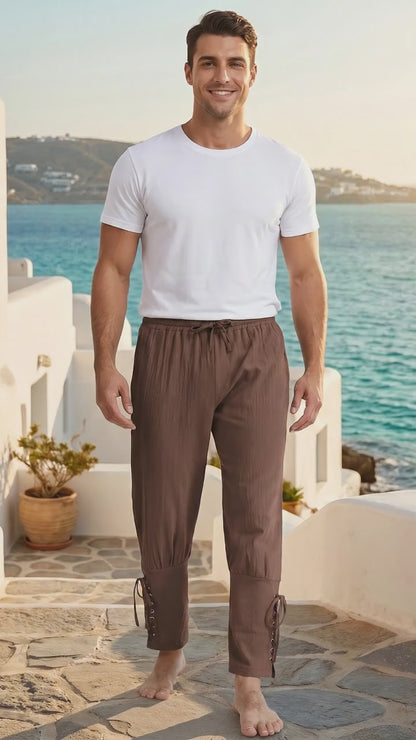 Liam | Mens Vintage Breathable Relaxed Summer Linen Pants