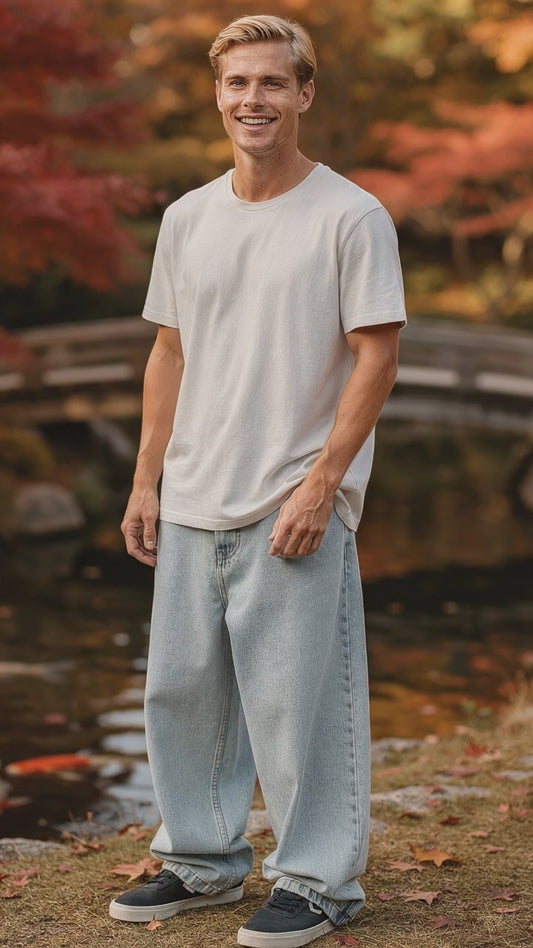 Lucas | Relaxed Wide-Leg Denim Pants