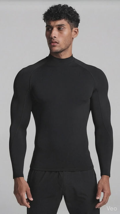 John | Mens Fleece-Backed Compression Winter Tee