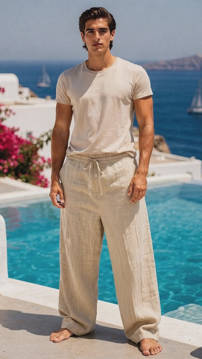 John | Mens Relaxed Lightweight Casual Trousers