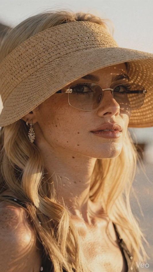 Charlotte | Womens Chic Stylish Summer Visor Hat