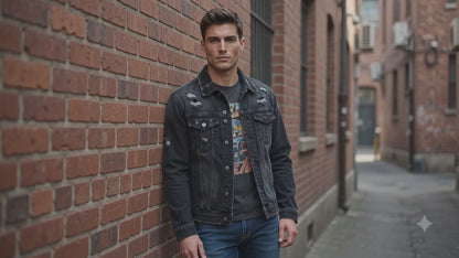 Liam | Mens Casual Sturdy Relaxed Denim Jacket