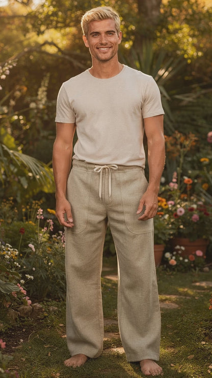 Liam | Wide Loose Relaxed Fit Trousers