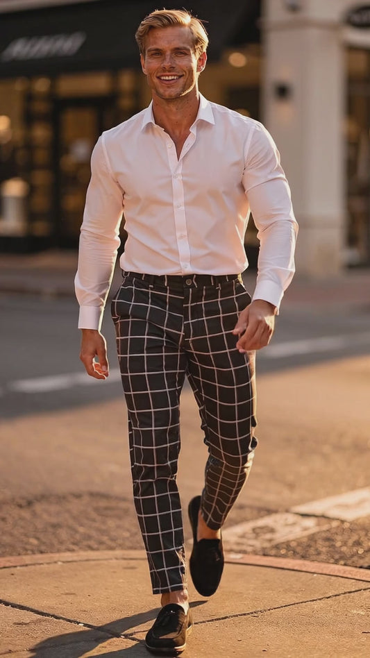 Liam | Modern Tailored Tapered Trousers