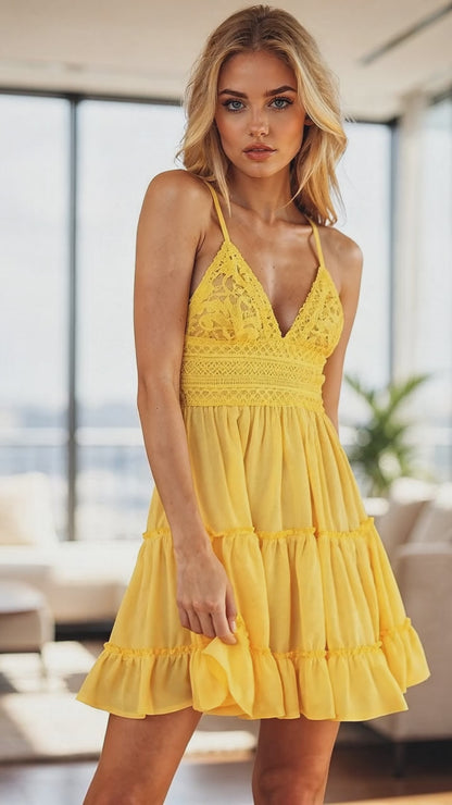 Sophia | Womens Flowing Sleeveless Mini Dress