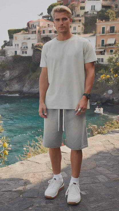 Jack | Mens Relaxed Fit Elastic Waist Denim Shorts