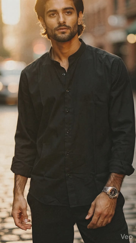 Oliver | Mens Casual Lightweight Breathable Summer Henley Shirt