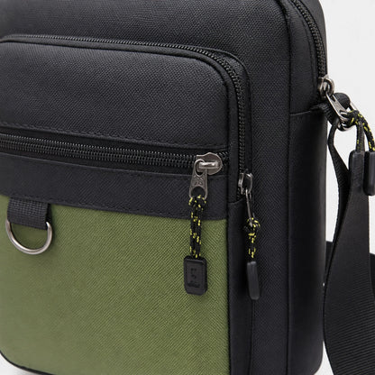 Black sling bag construction detail — view 6