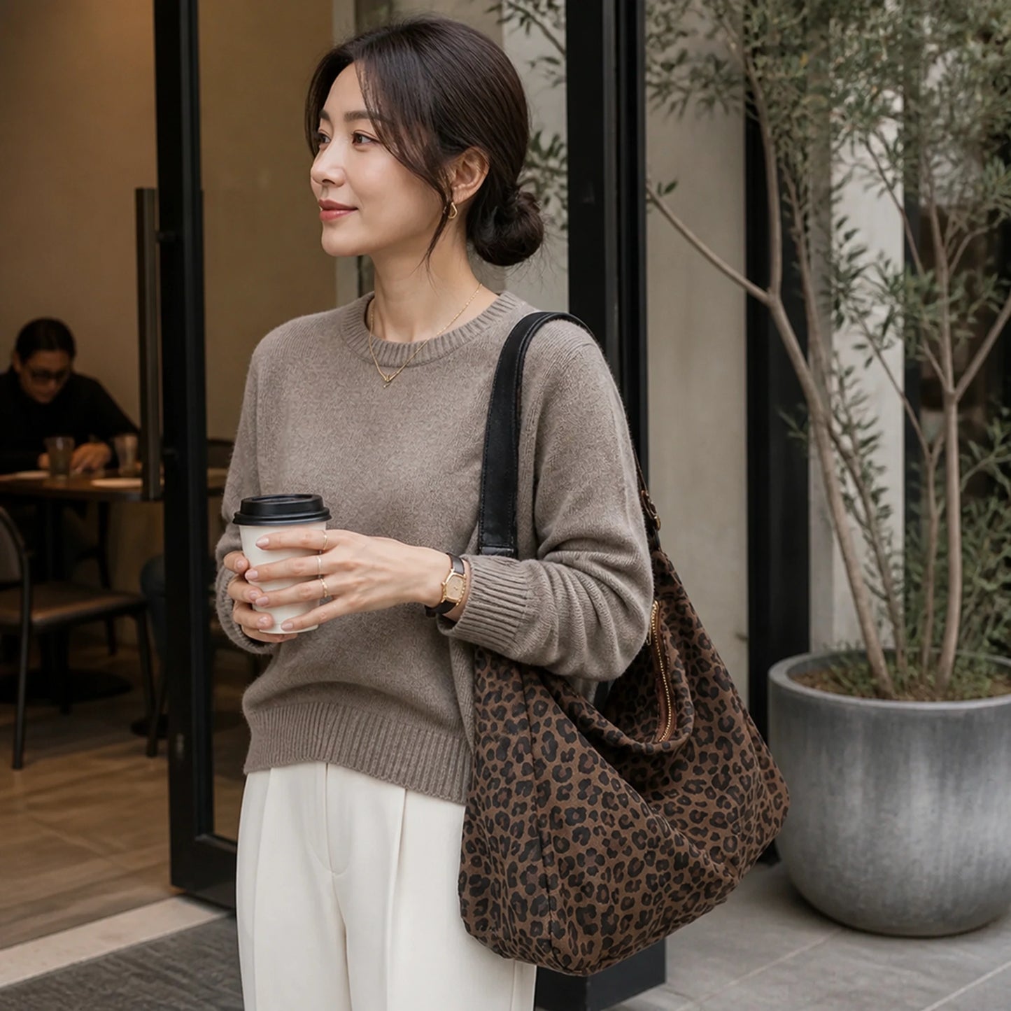 Sophie Trendy Casual Textile Sling Bag adult view — view 5