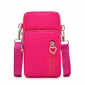 Hot Pink sling bag complete front view