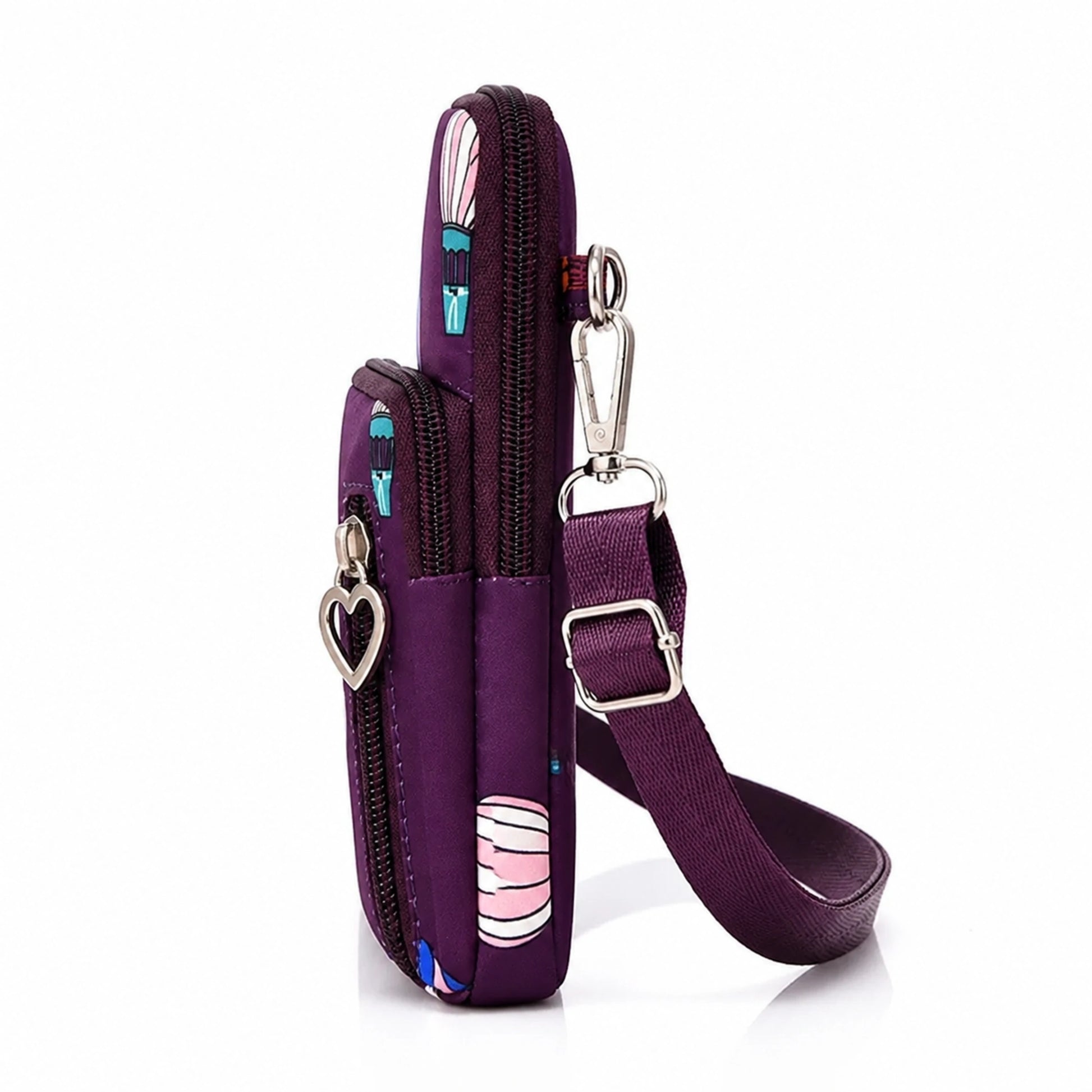Dark Blue sling bag side view — view 10