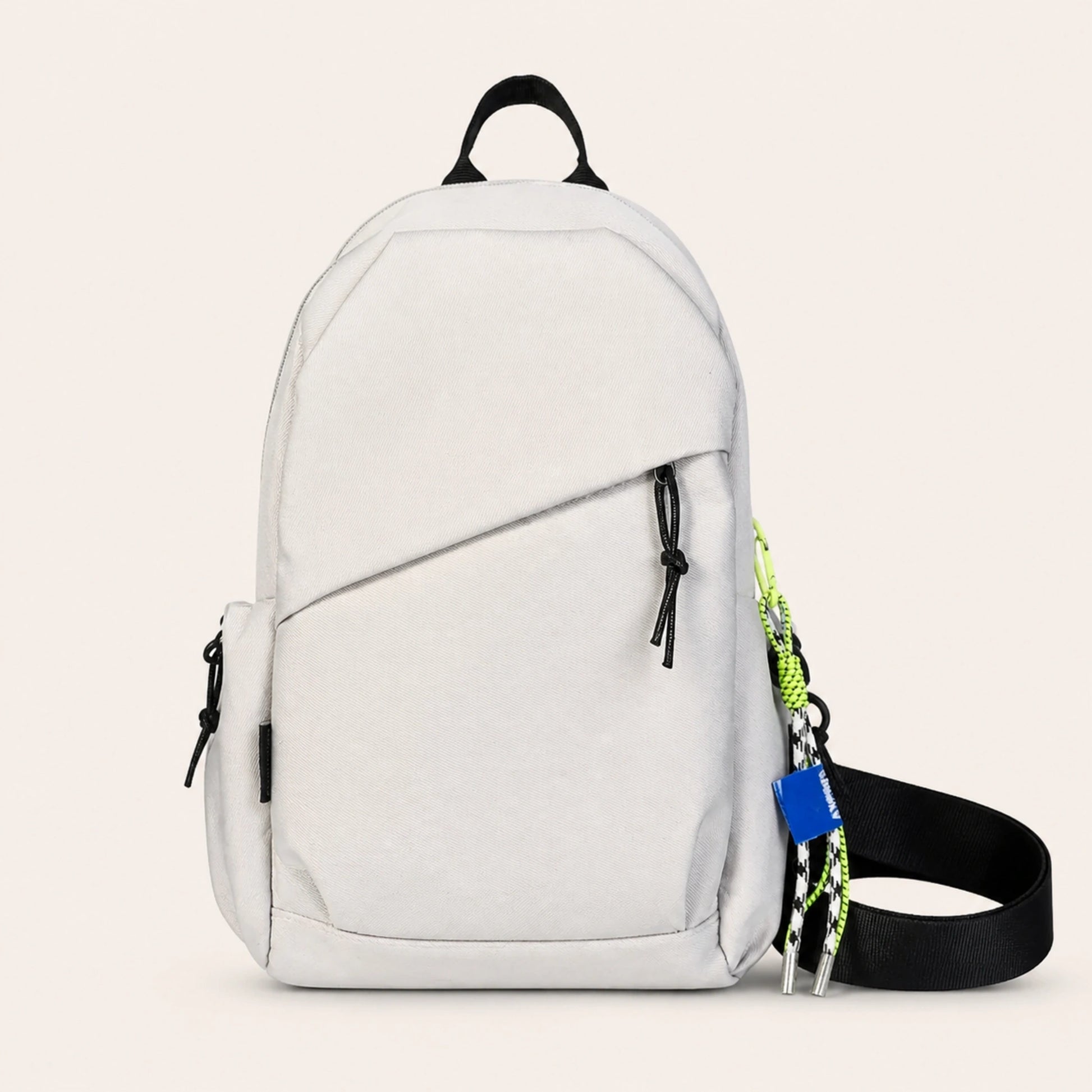 White with Pendant sling bag complete front view — view 10