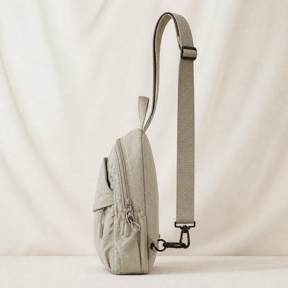 sling bag — Black Multi Pocket side view — view 14