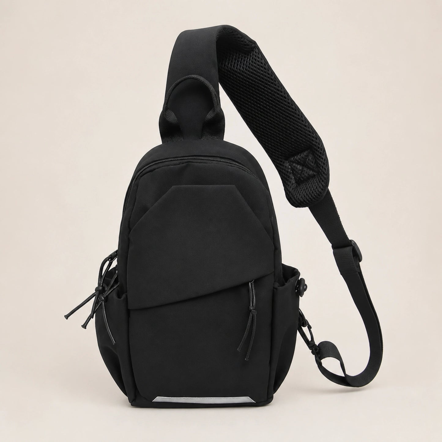 Black Classic sling bag complete front view — view 7