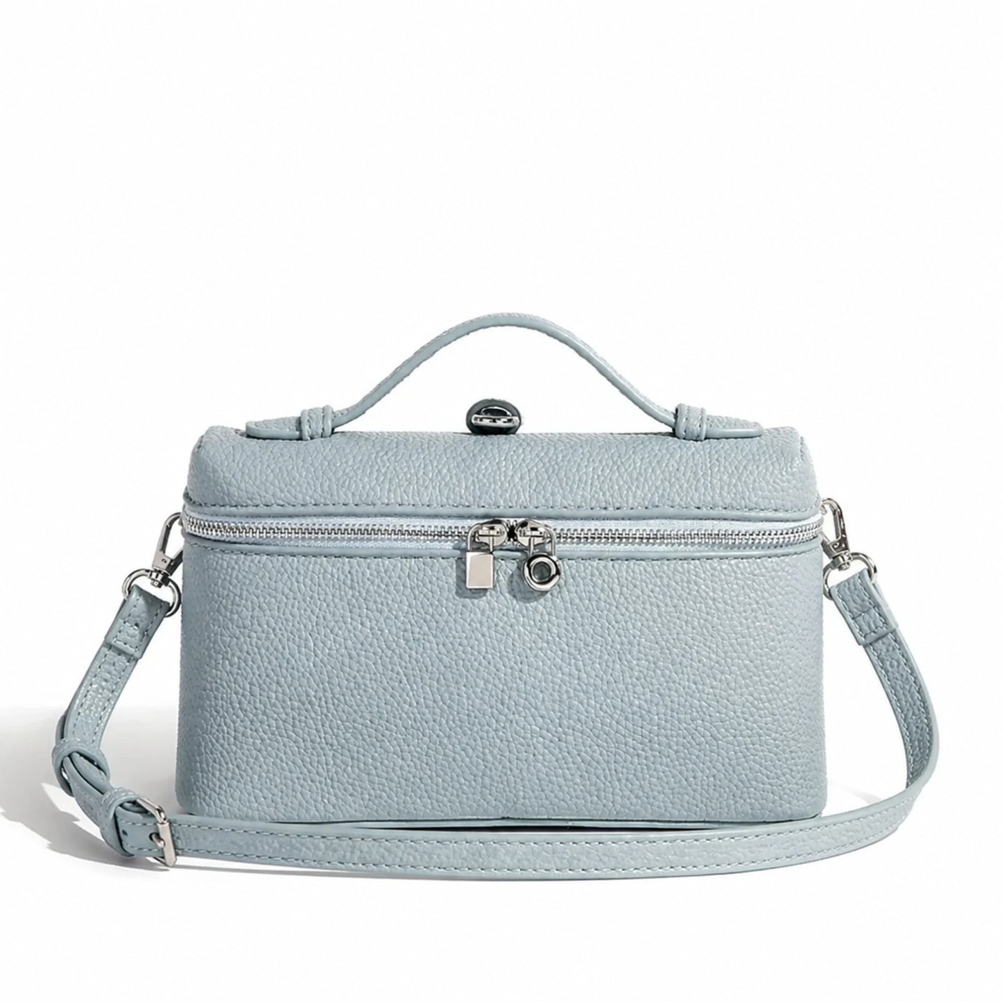 Sky Blue sling bag complete front view