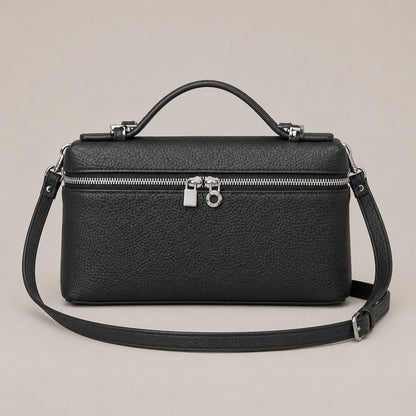 Black sling bag complete front view — view 10