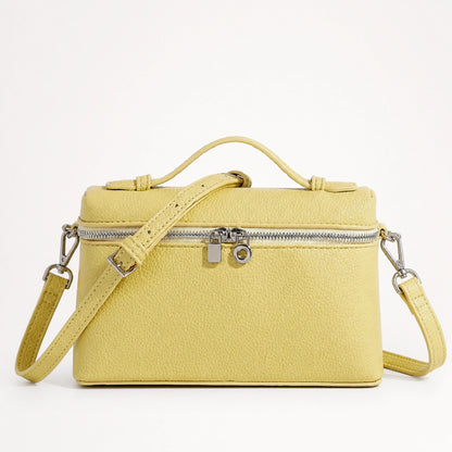 Pale Yellow sling bag complete front view — view 2