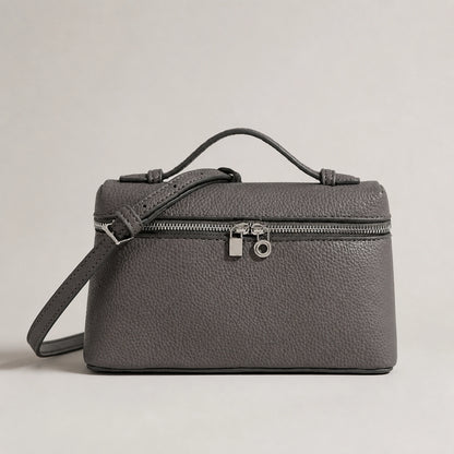 Charcoal Gray sling bag complete front view — view 6