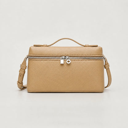 Khaki sling bag complete front view — view 8