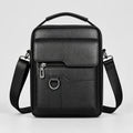 Black Vertical Flap sling bag complete front view