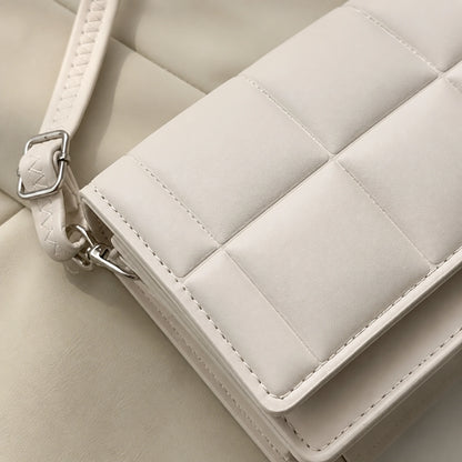 sling bag — Ivory quilted material detail — view 6