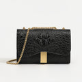 Black sling bag complete front view