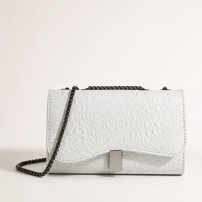 Ivory White sling bag complete front view — view 2