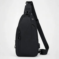 Black Three-zipper