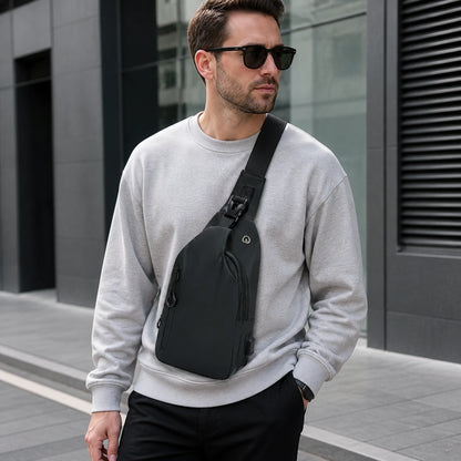 sling bag — Gray Two Zipper adult view — view 9