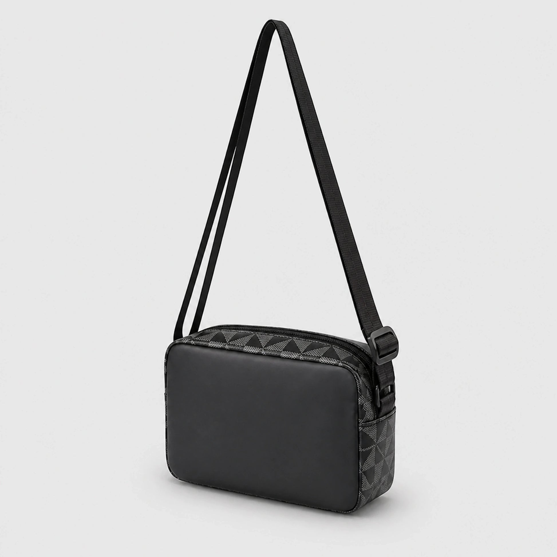 sling bag — Black geometric rear — view 4