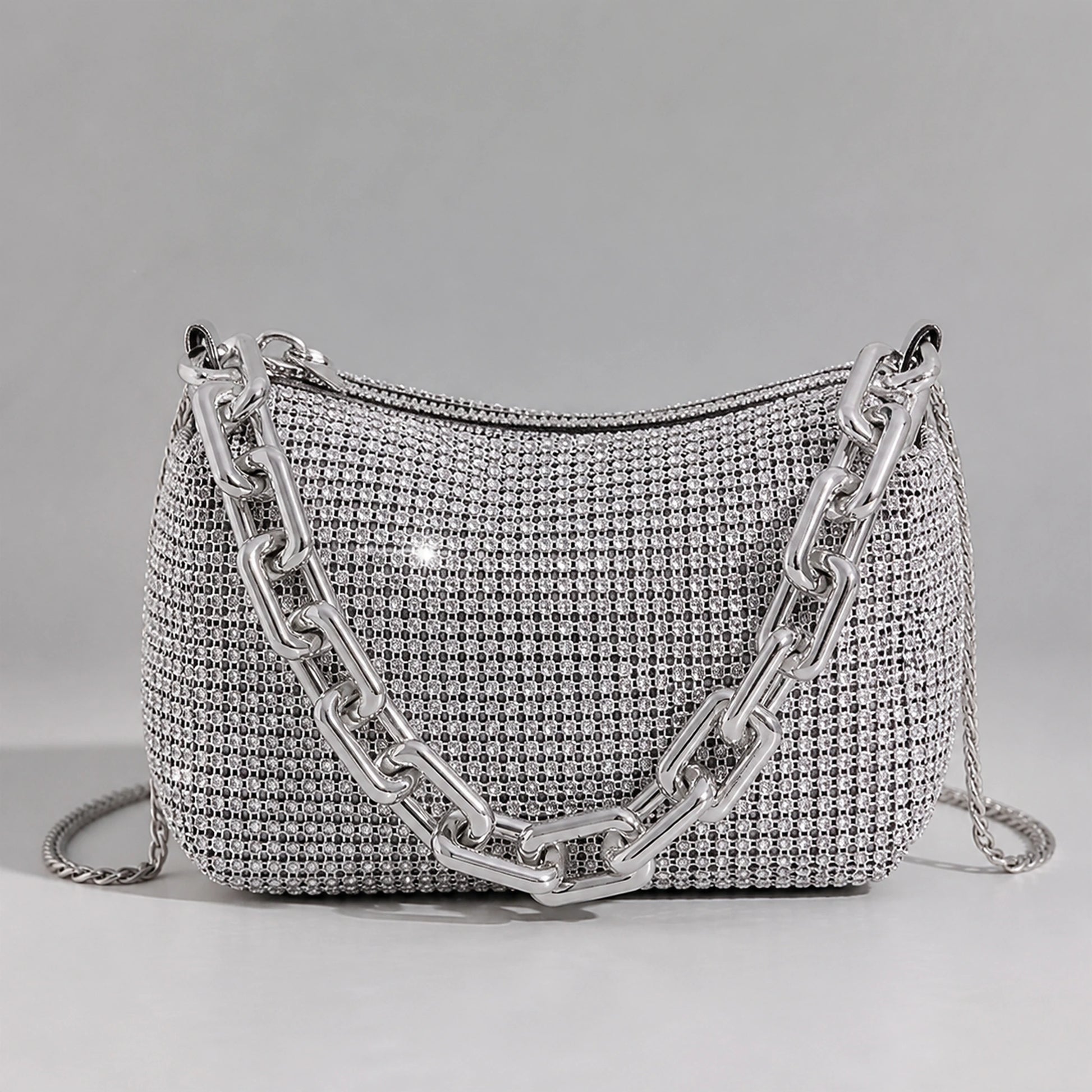 sling bag — Silver front — view 3