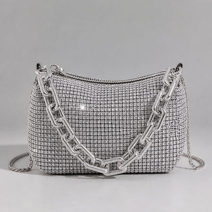 sling bag — Silver front — view 3