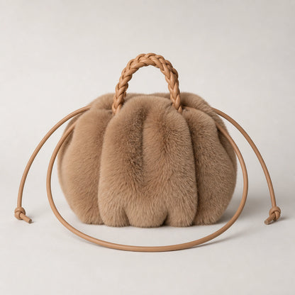 Beige sling bag complete front view — view 3