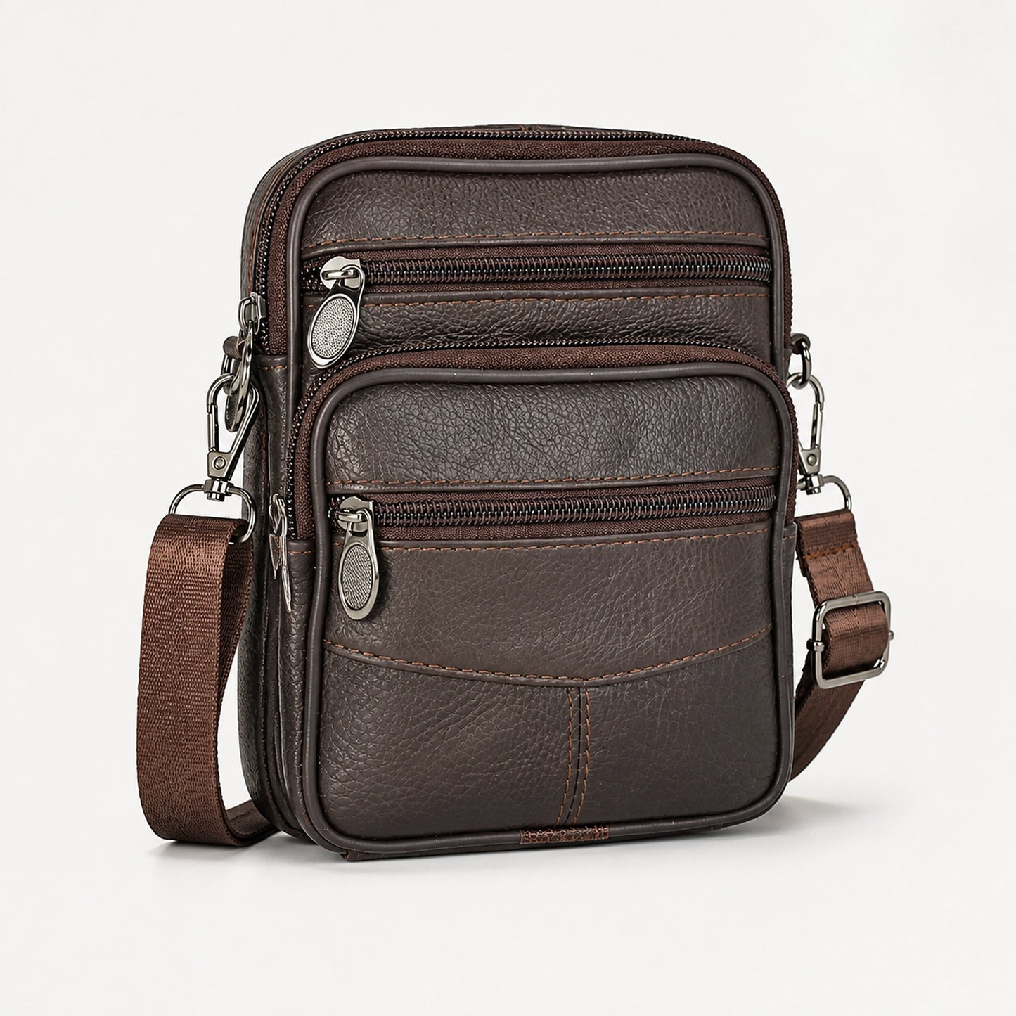 sling bag — Dark brown front — view 2