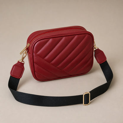 sling bag — Burgundy red front — view 3
