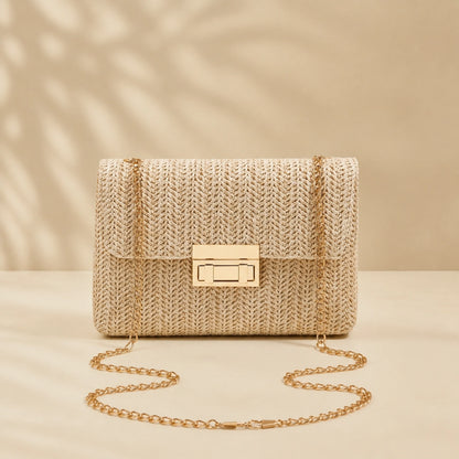 Light Beige Envelope sling bag complete front view — view 2