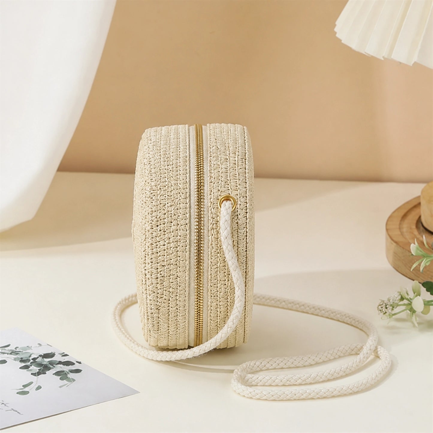 Light Beige Envelope sling bag side view — view 9