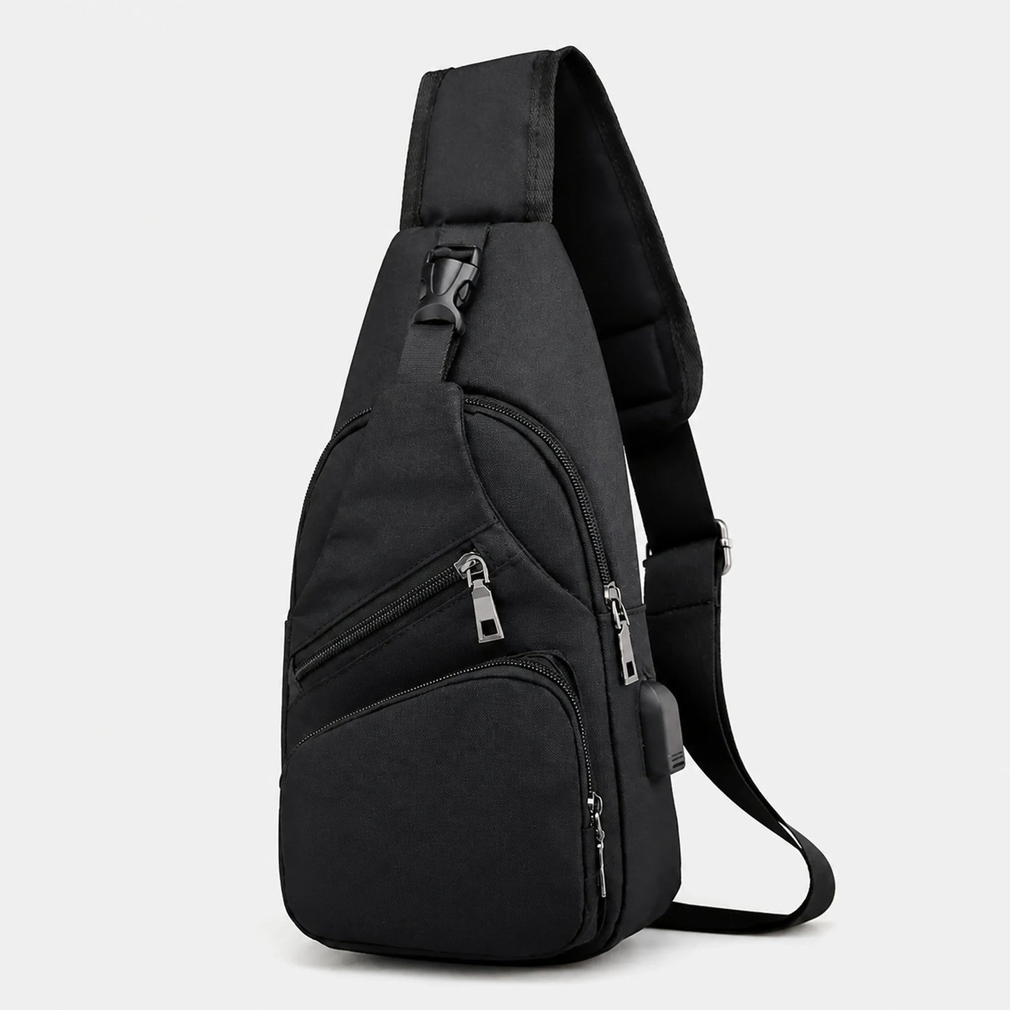 sling bag — Black sling front