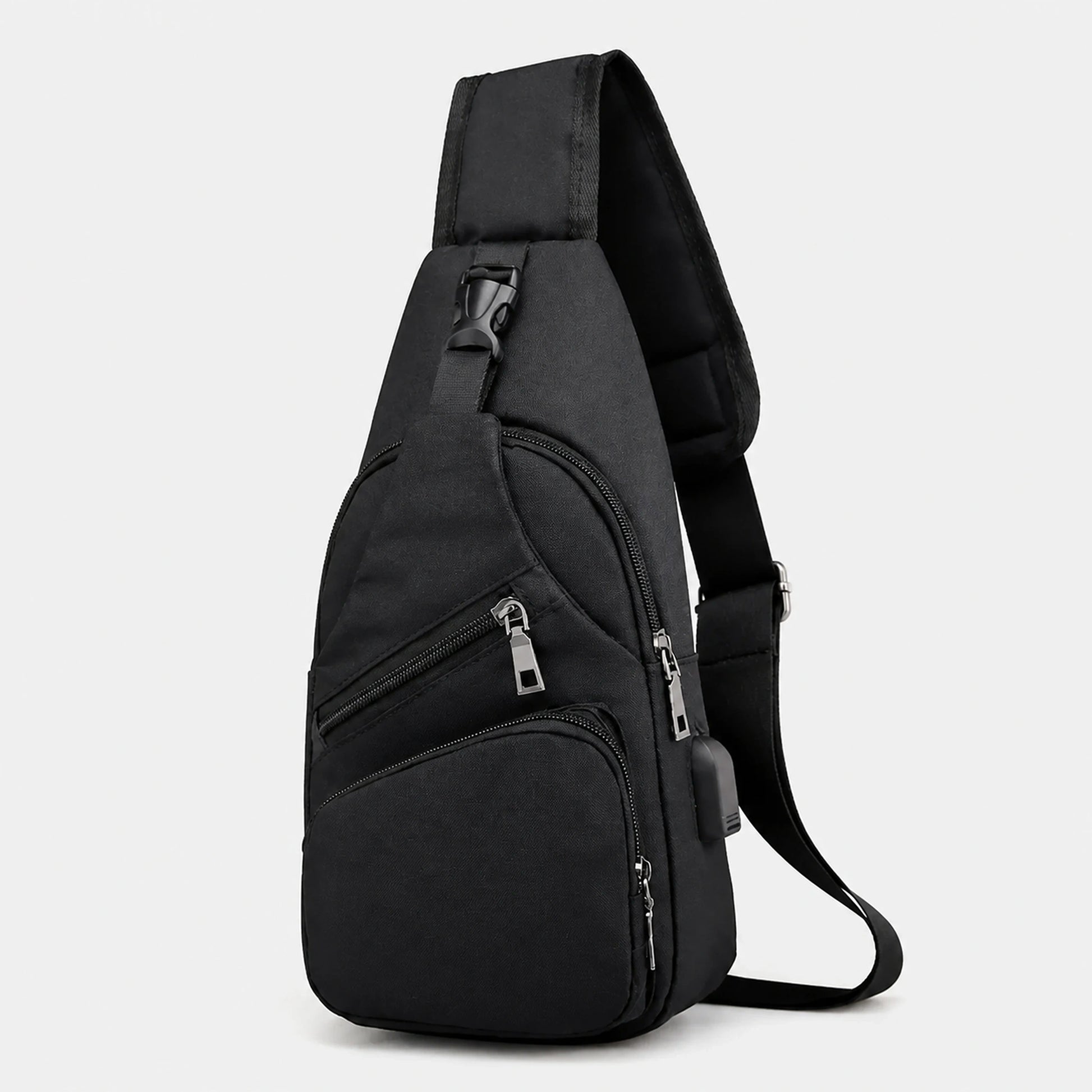 sling bag — Black sling front