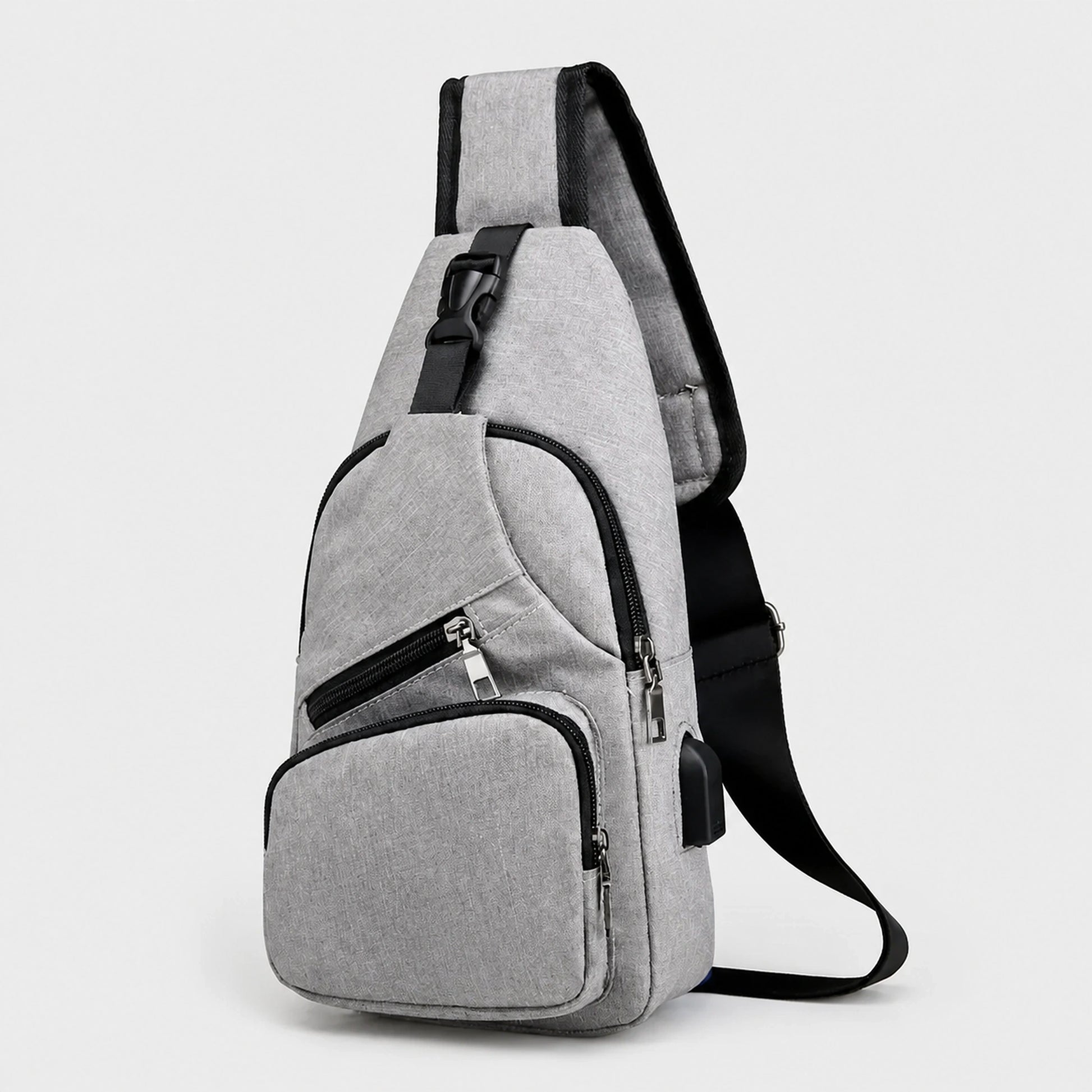 sling bag — Gray sling front — view 3