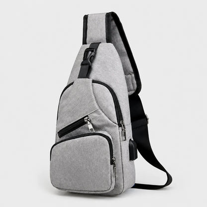 sling bag — Gray sling front — view 3